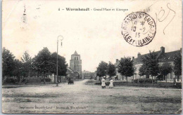 59 WORMHOUT - La Grande Place Et Le Kiosque - Wormhout