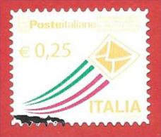 ITALIA REPUBBLICA USATO  - 2013 - Posta Italiana - Serie Ordinaria - € 0,25 - S. 3182A - 2011-20: Used