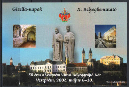 Hungary 2002. Gizella Days, Veszprém Commemorative Sheet Special Catalogue Number: 2002/9. - Herdenkingsblaadjes