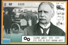 Hungary 2005. János Csonka - Car Centenary In Hungary - Commemorative Sheet Special Catalogue Number: 2005/21. - Commemorative Sheets