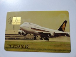 RARE: SINGAPORE AIRLINES (USED CARD)  ISSUE 1000 - Ad Uso Privato
