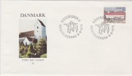 ARCHITECTURE - ORSLEV MONASTERY - DENMARK 1979 FDC  RELIGION  Slania Engraved Stamp - Abbazie E Monasteri