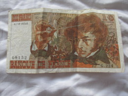 10 FRANCS BERLIO SERIE G - 10 F 1972-1978 ''Berlioz''