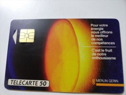 MERLIN GERIN ORANGE COUPÉE (USED CARD) - Telefoonkaarten Voor Particulieren