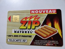 RARE : ZIP 2 ALLUME FEU NATUREL ( MINT CARD) ISSUE 1100 - Privées