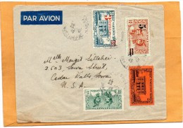 Martinique 1945 Cover Mailed To USA - Covers & Documents