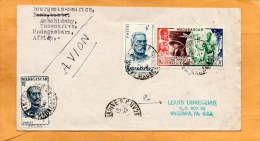 Madagascar Old Cover Mailed To USA - Covers & Documents