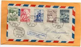 Iceland 1949 Cover - Cartas & Documentos