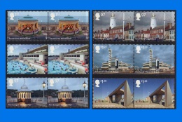 GB 2014-0045, Seaside Architecture, Pair Set (6V) MNH - Nuovi