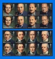 GB 2014-0047, Prime Ministers, Pair Set (8V) MNH - Neufs