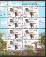 Belarus 2009 MiNr. 762 Weißrußland Birds BirdLife Greylag Goose M/sh 8,00 € - Oies