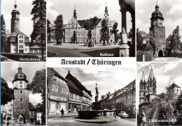 Arnstadt - S/w Mehrbildkarte 8 - Arnstadt