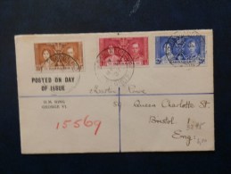 A3895   LETTRE  RECOMM. 1937 - Barbados (...-1966)