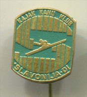 Rowing, Kayak, Canoe - SLAVONIJA DI Club, Croatia, Old Pin, Badge - Remo