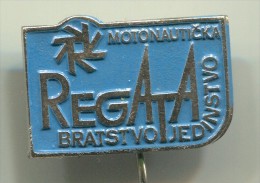 Rowing, Kayak, Canoe - REGATA, Croatia, Old Pin, Badge - Rudersport