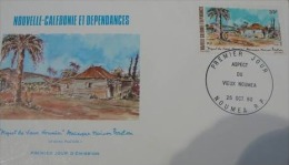 FDC Nouvelle Calédonie   1980 P.A. N° 207  "ASPECT DU VIEUX NOUMEA" . - FDC