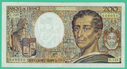 France -  200.Francs -  Montesquieu - N°C.125 / 649054 - 1992 -  TTB - 200 F 1981-1994 ''Montesquieu''