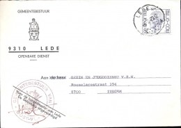 Omslag Enveloppe Gemeente - 9310 - LEDE  - 1979 - Enveloppes
