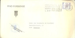 Omslag Enveloppe Gemeente - 8970 - POPERINGE - 1977 - Enveloppes
