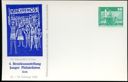 DDR PP16 D2/063 Privat-Postkarte AUSSTELLUNG HOLZSCHNITT Zeitz 1976  NGK 3,00 E - Cartes Postales Privées - Neuves