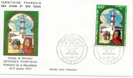 Pli En 1° Jour Du 15/1/1973 ( Voyage  De G-Pompidou  Président De La République Française )cote 25€ - Cartas & Documentos