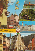 7129- POSTCARD, RATTENBERG- THE GLASS TOWN, SQUARE, LAKE, MOUNTAIN, CHALET, TRADITIONAL HOUSES, CAR, BOAT - Rattenberg