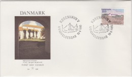 ARCHITECTURE - BORGLUM MONASTERY Kloster MONASTÈRE MONASTERIO DANMARK DÄNEMARK DENMARK 1980 FDC Mi 706 Slania - Abadías Y Monasterios