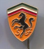 FERRARI - Car, Auto, Old Pin, Badge - Ferrari