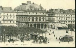 Le Havre Le Theatre Tramway Tram Um 1910 - Gare