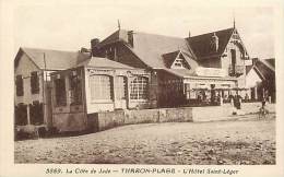 Delcampe - -loire Atlantique - Ref RB A163- Tharon Plage - L Hotel Saint Leger   - Carte Bon Etat  - - Tharon-Plage