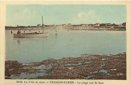 Delcampe - -loire Atlantique - Ref RB A161- Tharon Plage -  La Plage  - Carte Bon Etat  - - Tharon-Plage