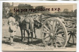 Delcampe - - GUERRE 1914 -  Charette Hindous Pour Les Approvisionnements, Gros Plan, Remarqué L´attelage, TBE, Scans - Materiale