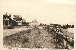 Delcampe - -loire Atlantique - Ref RB A155- Tharon Plage - La Plage Prise De L Hotel St Leger  - Carte Bon Etat  - - Tharon-Plage