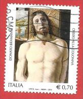 ITALIA REPUBBLICA USATO - 2014 - 500º Anniversario Della Morte Di Bramante - € 0,70 - S. 3466 - 2011-20: Oblitérés