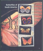 134 GUYANA (Guyane) 2007 - Papillon Butterfly Mariposa (Yvert 5918/21) Neuf ** (MNH) Sans Trace De Charniere - Guyane (1966-...)