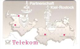 Deutschland - A 44/91 - Partnerschaft Kiel Rostock - Sendemast - Funkturm - Antenne - Funkturm - A + AD-Series : Werbekarten Der Dt. Telekom AG