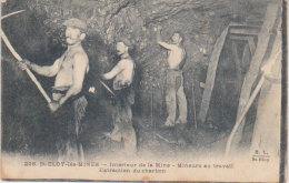 1914  Saint Eloy Les Mines  "  Mineurs Au Travail , Extraction Du Charbon " - Saint Eloy Les Mines