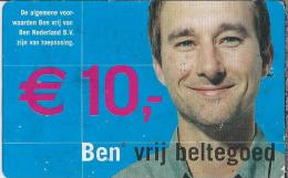 Telefoonkaart.- Nederland. Ben. € 10.00. Vrij Beltegoed. Ben Nederland B.V.. - Cartes GSM, Prépayées Et Recharges