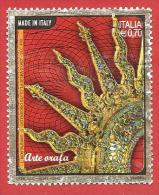 ITALIA REPUBBLICA USATO - 2013 - Arte Orafa - Ostensorio - € 0,70 - S. 3397 - 2011-20: Oblitérés