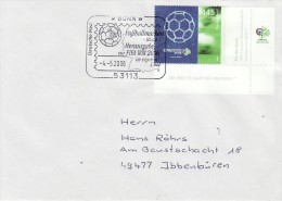 GERMANY 2006 FOOTBALL WORLD CUP GERMANY COVER WITH POSTMARK  / E 38 / - 2006 – Germany