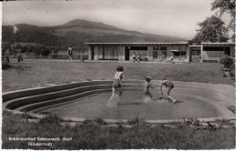 Schinznach-Dorf / Schwimmbad - Kinderbad. Belebte Karte. Verschwungener Ansicht. - Schinznach 