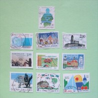 Finland 1990/93 Soldier Chemistry Castle Church House Christmas Music Concert Harvester Ship - Used Stamps