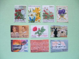 Finland 2002/04 Flowers Fruits Juice Rose Music House Lanscape Deer - Used Stamps