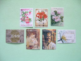 Finland 2005/07 Paintings Flowers Fruits - Used Stamps