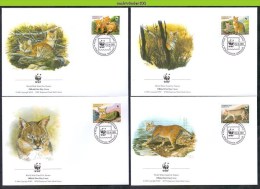 Nbx303fb WWF FAUNA WILDE KAT ROOFKAT WILD CAT ROHRDKATZE FELINS TAJIKISTAN 2002 FDC´s - FDC