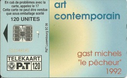 LUXEMBOURG ART CONTEMPORAIN GAST MICHELS LE PECHEUR 1992 120 UNITES ETAT COURANT - Luxembourg