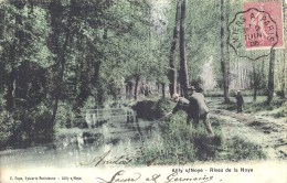 PICARDIE - 80 - SOMME - AILLY SUR NOYE -Rives De La Noye Avec Pécheurs - Ailly Sur Noye