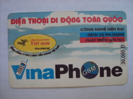 Vietnam Viet Nam Used Chip 30000d Phone Card / Phonecard : Vinaphone Advertisement / 02 Images - Viêt-Nam