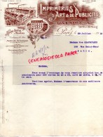 75- PARIS - BELLE FACTURE 1912- IMPRIMERIE D' ART ET PUBLICITE & AFFICHES- G. VENDEL 24 RUE DE MEAUX- - Imprenta & Papelería