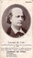 C 10512 - LECONTE DE LISLE - Poete - 7 X 12 Cm - Histoire